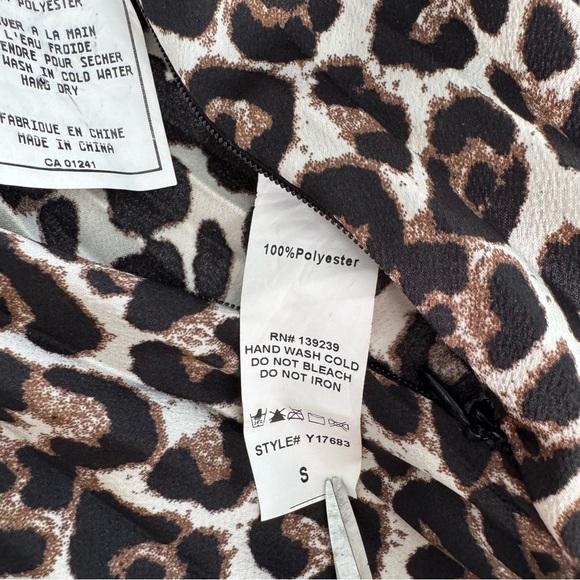 DO + BE Skirt Women’s Small Animal Print Fully Pleated Flowy Maxi silky - Picture 8 of 10